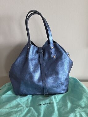 Tiffany & Co Reversible Blue Tote